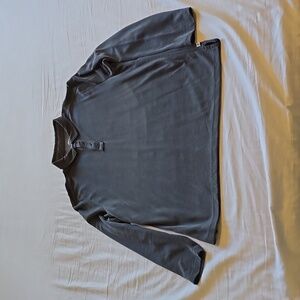 Tommy Bahama Breezeway Spectator Long Sleeve Tencel Polo in Dark Gray, Large